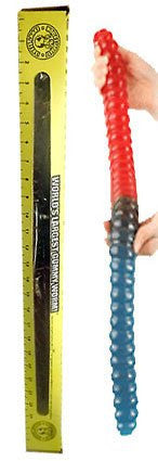 Largest Gummy Worm Cherry / Blue Raspberry
