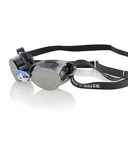 Water Gear Metallic Swedish Pro Anti-Fog Swim Goggles (GOLD)