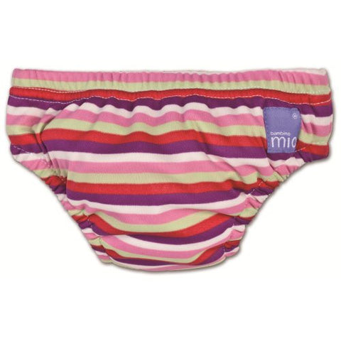 Bambino Mio Reusable Swim Nappy - Medium (Color: Pink Stripe)