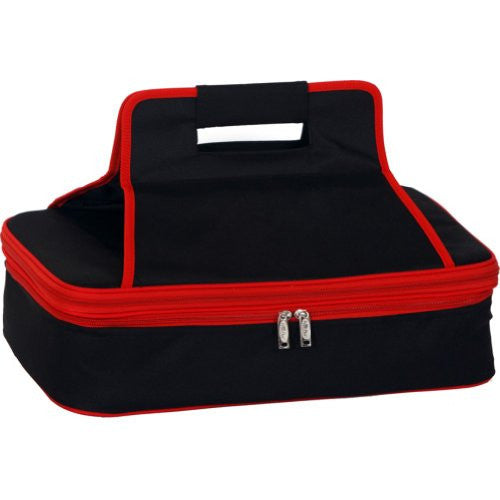 Entertainer Hot & Cold Food Carrier (Color: Black/Red)