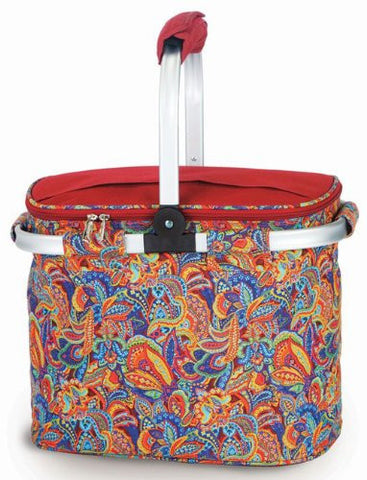 SHELBY Insulated Market Tote (Color: Jewel Paisley)