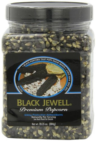 Black Jewell Popcorn, Square Jar 28.0 OZ