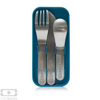 monbento nomad cutlery set - dark blue
