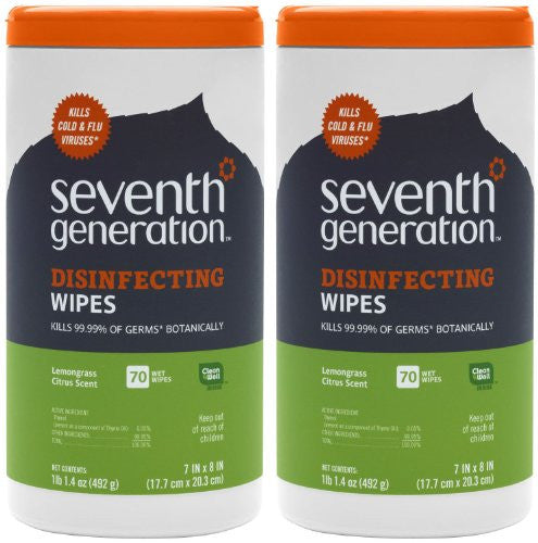 Seventh Generation Disinfecting Wipes, 70 ct-2 pack