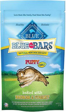 BLUE MINI BAR PUPPY BANANA & YOGURT 8OZ