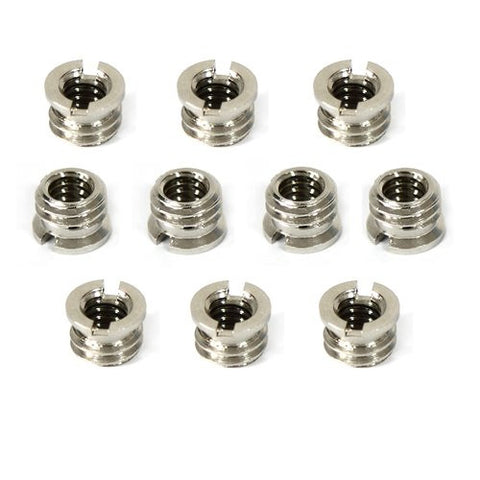 1/4" to 3/8" Convert Screw Adapter for Tripod (10-pack)