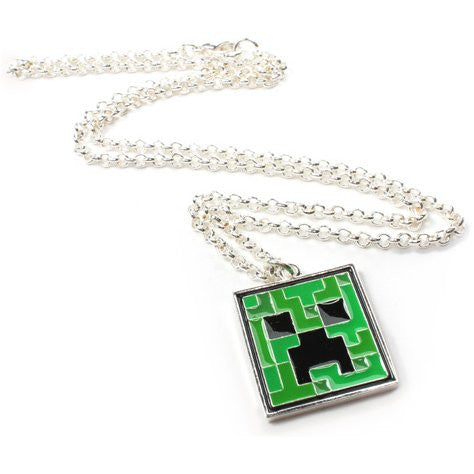 Minecraft Creeper Pendant Necklace  One Size