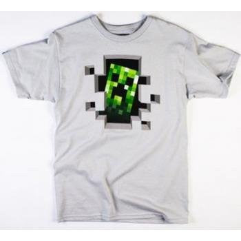 Jinx Minecraft T-Shirt Creeper Inside Men's Black T-shirt