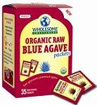 Wholesome Sweetners Blue Raw Agave Packet 8.6 OZ
