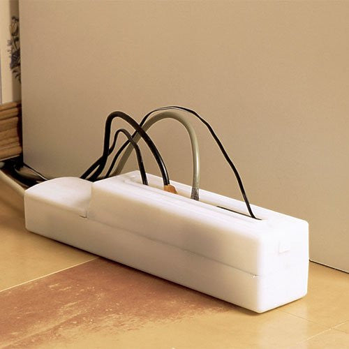 POWER STRIP SAFETY COVER  w/ cord ties and labels (2 pk)