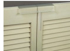 SLIDE-LOK w/ Slide-Rod - Bi-Fold Door Lock (2 pk)