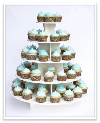 5-tier Round Dessert Stand Is Ideal for Parties, Holidays, Weddings, and Other Get-togethers