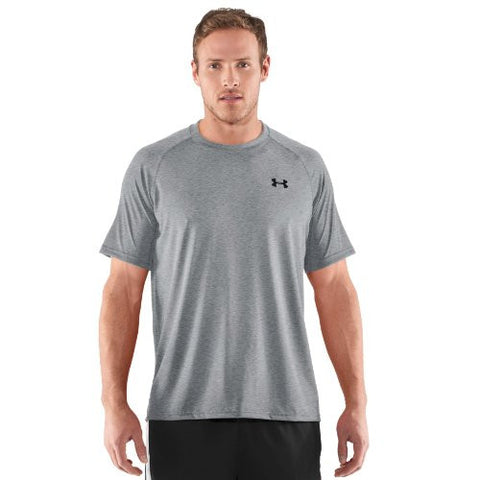 Tech Tee-Shirt - True Gray Heather/Black, Small