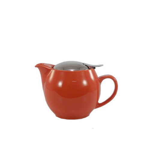 Bee House Ceramic Round Teapot - Tomato Red