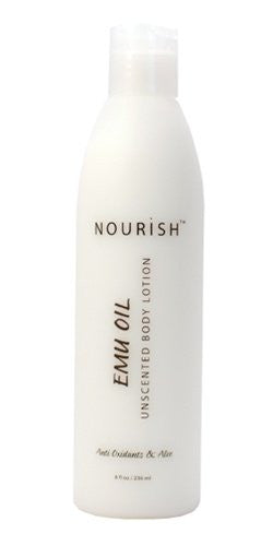 Nourish Emu Oil Lotion Unscented Body Lotion Reduces Stretch Marks, Protects Skin