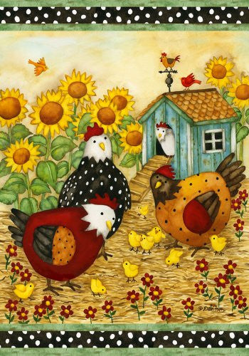 Garden Flag Chicken Coop