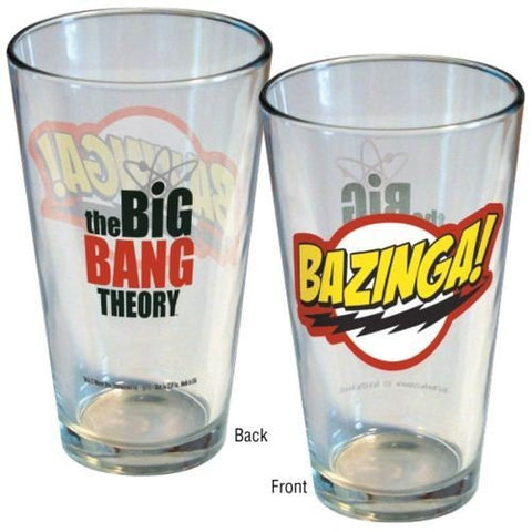 Big Bang Theory Bazinga Logo Pint Glass