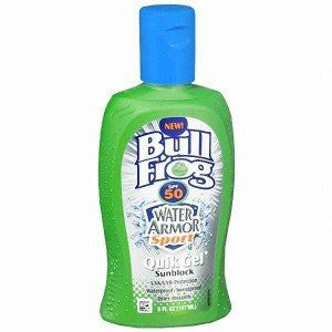 Bull Frog Water Armor Sport Quik Gel Sunblock UVA/UVB SPF 50 - 5 oz (PACK OF 2)