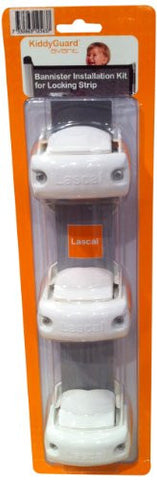 Lascal KiddyGuard Avant Bannister Kit for Locking Strip (Color: White)
