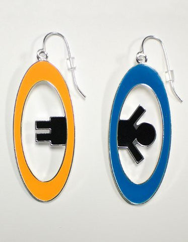 Portal 2 Inter-Spatial Portal Earrings  One Size