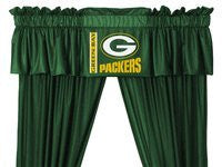 VALANCE Green Bay Packers - Color Dark Green - Size 88x14