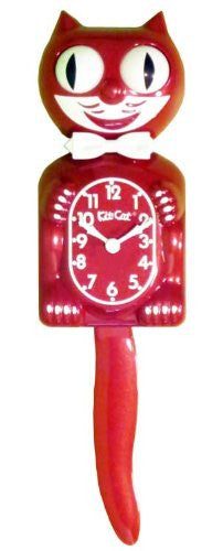 The Original Kit Cat Klock - Limited Edition Rose Float Red Clock