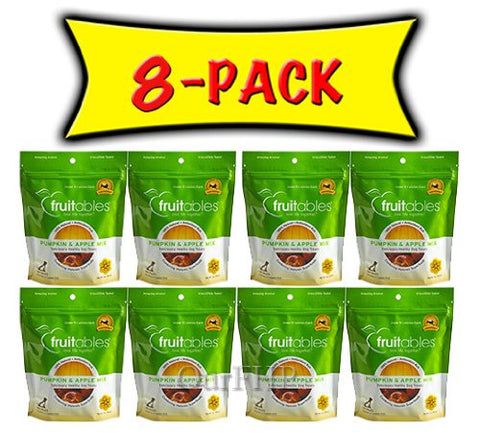 FRUITABLES Dog Treats Pumpkin & Apple Mix 8/7 OZ
