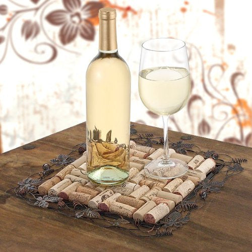Woven Metal Work Cork Collectors Tray