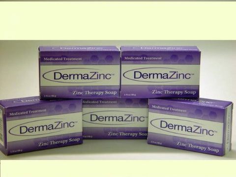 DermaZinc Zinc Therapy Soap Medicated Treatment 5 Bars