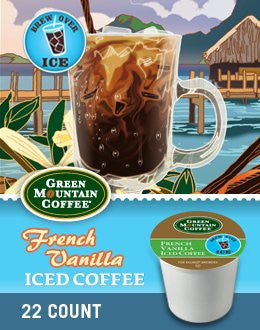 Green Mountain Coffee® French Vanilla Iced Coffee K-Cup® Packs, 22/Bx