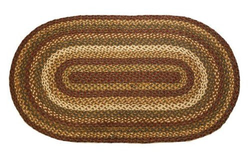 Tea Cabin Jute Rug Oval 36x60"