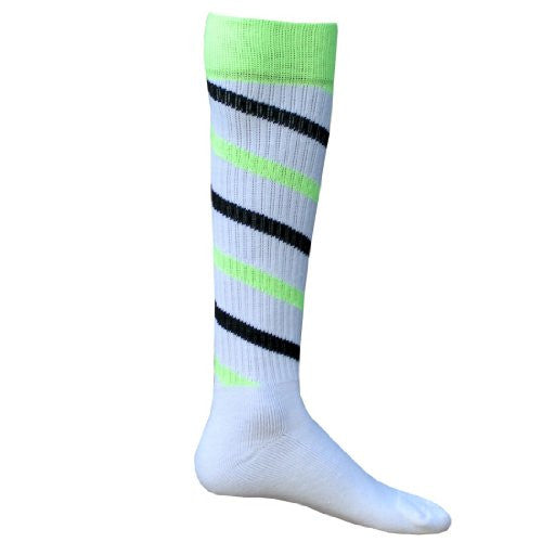 Cyclone, Medium, White/Flo. Green/Black