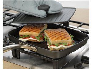 Calphalon Unison Grill Pan and Cast Iron Press with Sear Nonstick
