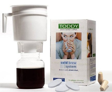 Deluxe Toddy Brew System	- Includes 2 extra filters and 2 rubber stoppers!!!