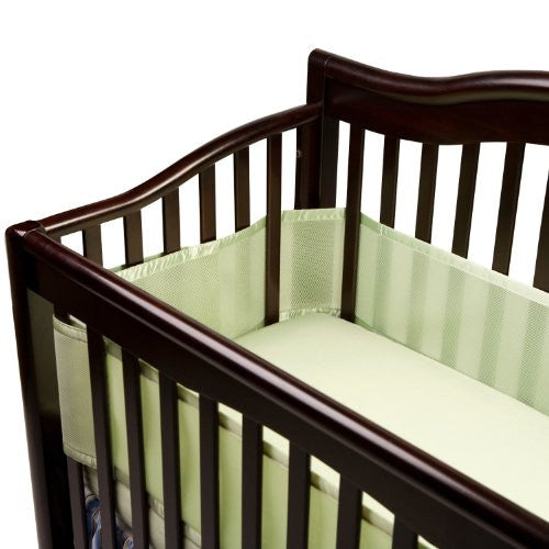 Breathable Mesh Crib Liner - Sage