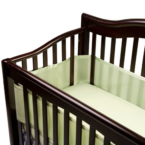 Breathable Mesh Crib Liner - Sage