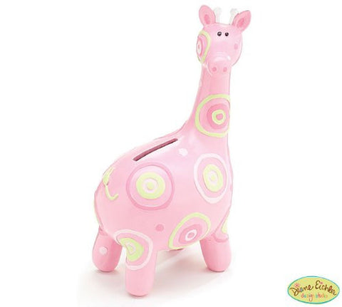 Adorable Pink Giraffe Piggy Bank Great Gift