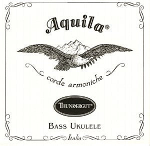 Aquila Thundergut Ubass 4 String Set, White
