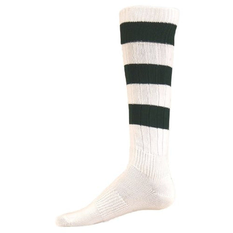 Big Stripe, Medium, White/Dk. Green