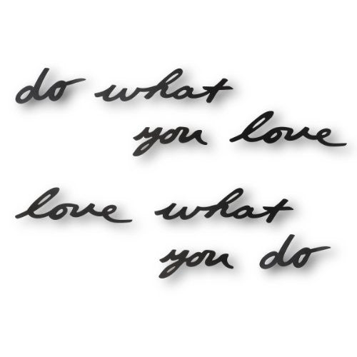 Umbra Mantra Do What You Love Metal Wall Decor Phrase
