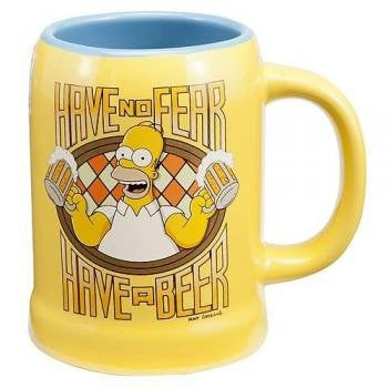 Simpsons Homer Simpson Have No Fear Ceramic Stein