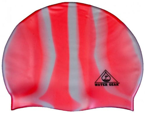 Silicone Jazz Cap (Pink/White Stripe)