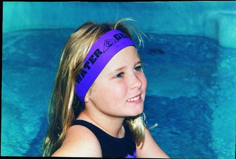Water Gear Neoprene Head Band for Swimming - Black