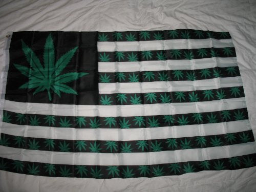 USA Weed 7 Point Flag Poly - 3'x5'