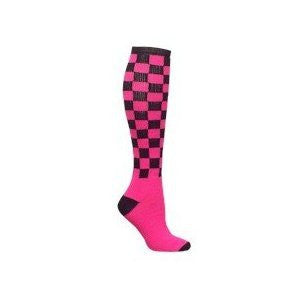 Checkerboard, Black/Flo. Pink