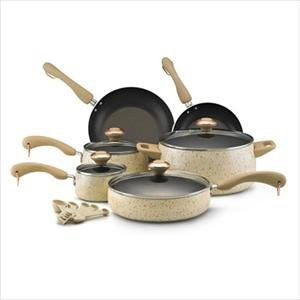 Paula Deen Signature Porcelain 15Pc Set (Oatmeal Speckle)