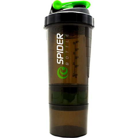 Spider Bottle - SpiderMix Mini2 Go Shaker Bottle Black/Green - Scale: 16oz (Cup: 25oz)