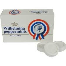 Wilhelmina Peppermints Box 3.5 Oz (Pack of 12)