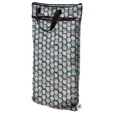 Planet Wise Hanging Wet/Dry Diaper Bag, Carnival Skulls