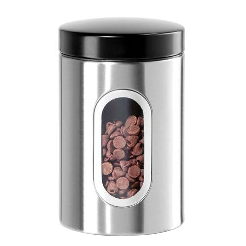 Stainless Steel Airtight Canister Size: 7" H x 4.25" W x 4.25" D